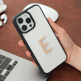 Kişiselleştirilir Beyaz Deri iPhone Kılıf