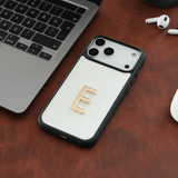 Kişiselleştirilir Beyaz Deri iPhone Kılıf