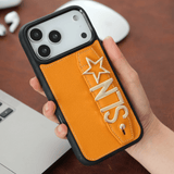 Harfli Turuncu Deri iPhone Kılıf