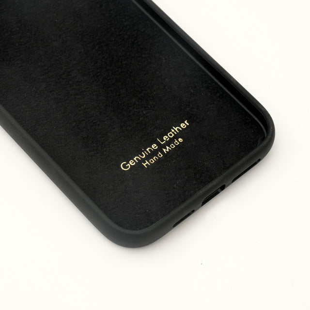 Harfli Gold Deri iPhone Kılıf